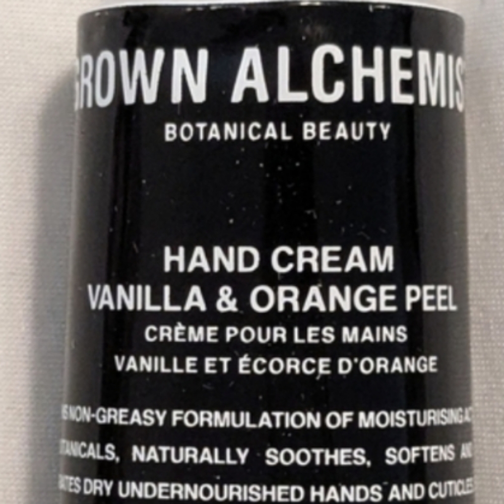 Hand Cream with Vanilla & Orange Peel Grown Alchemist 65ml - New In Box